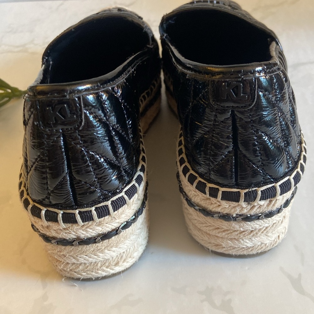 Karl Lagerfeld Black and Tan Espadrilles - Picture 4 of 7